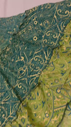 🟢 Vestido Longo Indiano - Cores Verdes  | Tam. Único 004